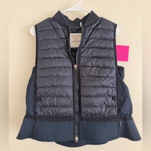 Moncler Navy Quilted Down Vest
